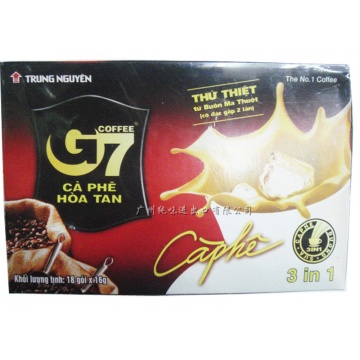 G7三合一速溶咖啡288g*24盒/件