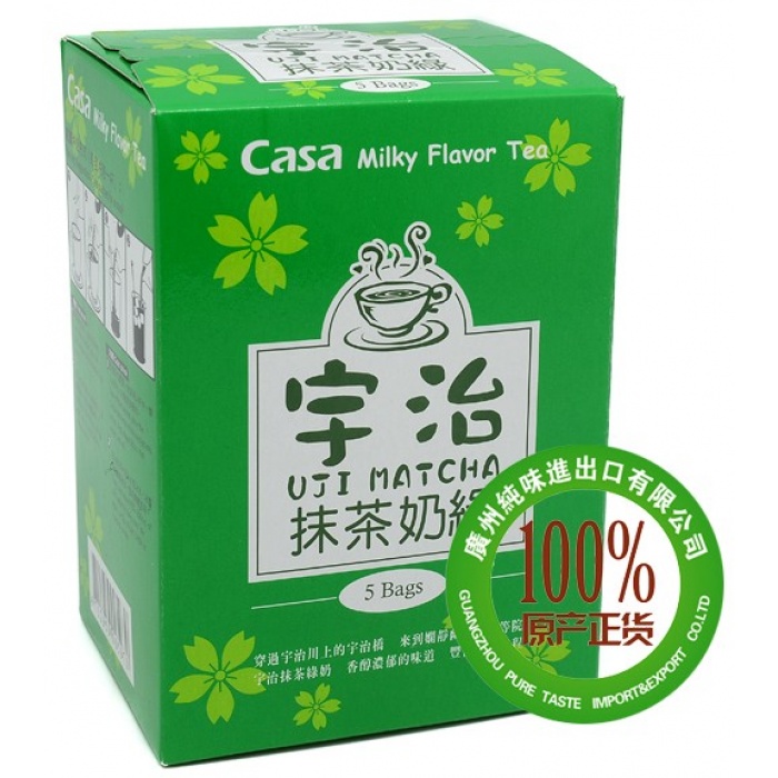 卡萨宇治抹茶风味奶绿 125g*24盒/组
