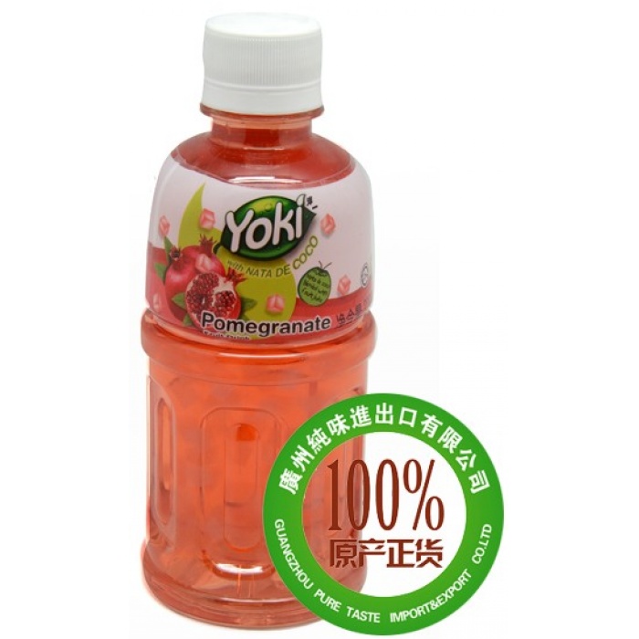 Yoki洋一红石榴果汁饮料（内含椰果）320ml*24瓶/组