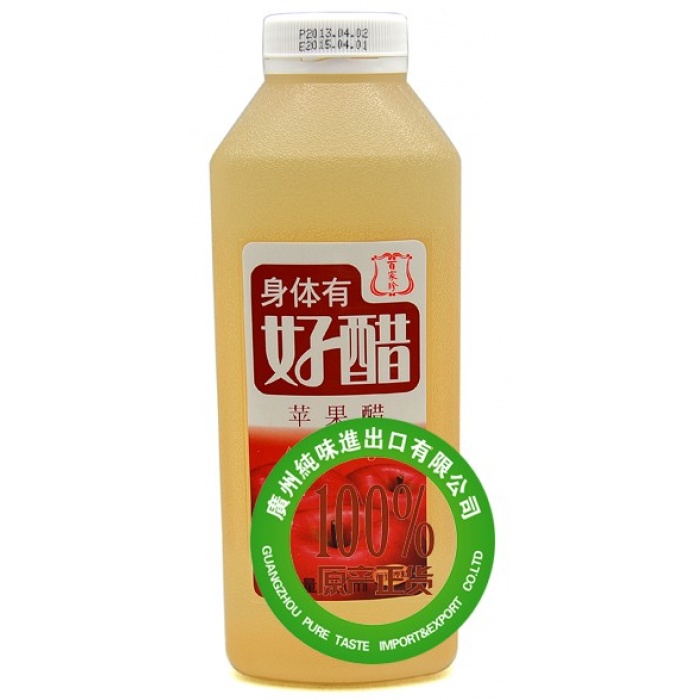 百家珍苹果醋900ml*12瓶/件