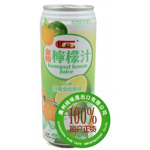 Hamu-金桔柠檬汁饮料490ml*24...