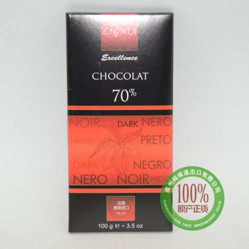 利妮雅经典黑巧克力100g*10块/组