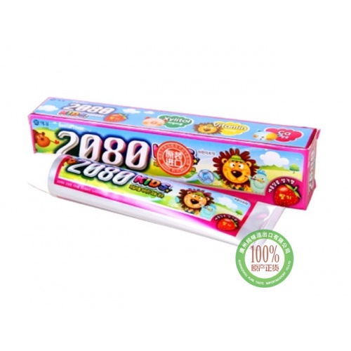 2080儿童牙膏草莓味 80g*12盒/组