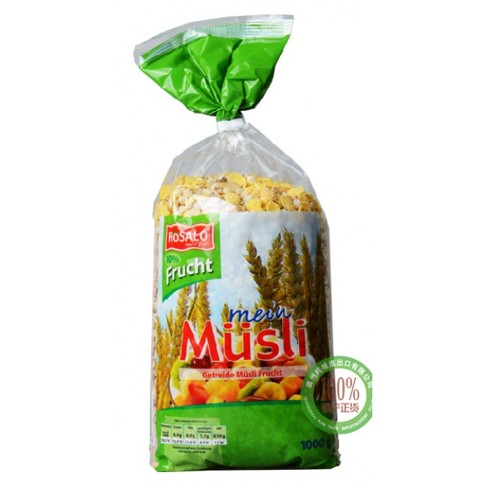 洛仕谷类营养麦片（什果）1kg*10袋/件