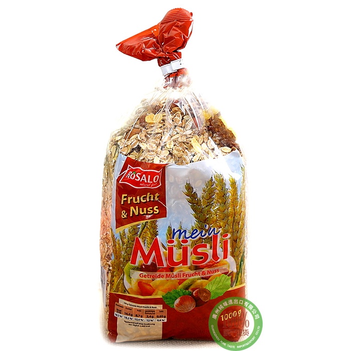 洛仕谷类营养麦片（什果、坚果）1kg*10袋/件