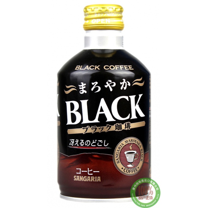 三佳利牌黑咖啡饮料280ml*24瓶/件
