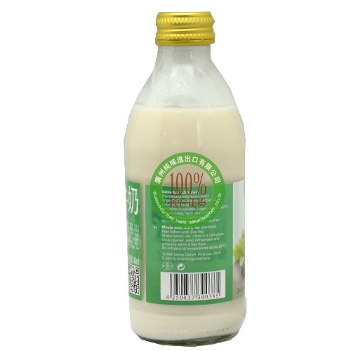 捷森全脂牛奶240ml*20瓶/件