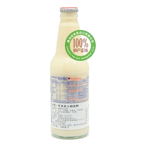 哇米诺原味豆奶饮料300ml*24瓶/件
