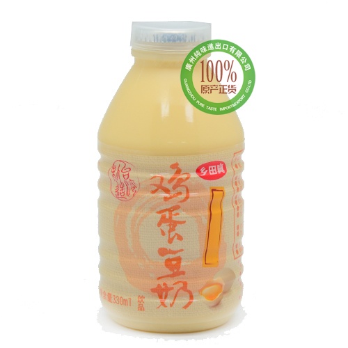 乡田真豆浆饮品（鸡蛋口味）330ml*24瓶/件