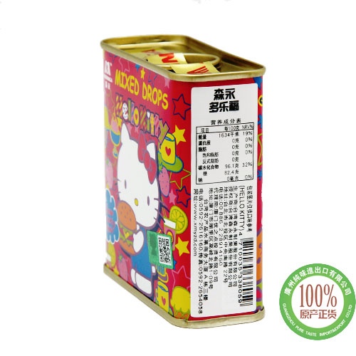 森永多乐福水果糖（HELLO KITTY）100g*5罐/组