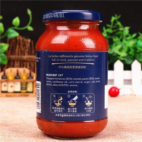 （木）辣西西里（拿坡里）番茄意面调味酱350g*12瓶/件