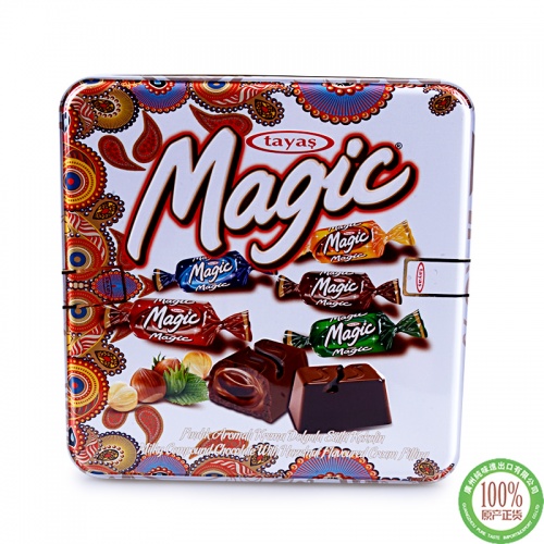 tayas牌Magic榛子味夹心代可可脂巧克力（白罐）700g*8盒/件