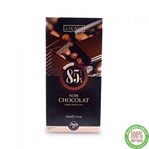 利妮雅非凡85%可可黑巧克力100g*1...