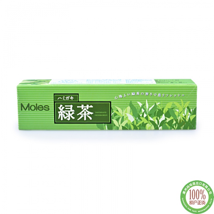 Moles绿茶味牙膏100g*12盒/组