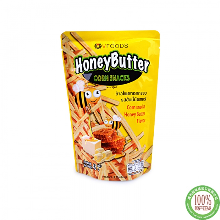 （清真）VFOODS 蜂蜜黄油味条形玉米饼干48g*48包/件