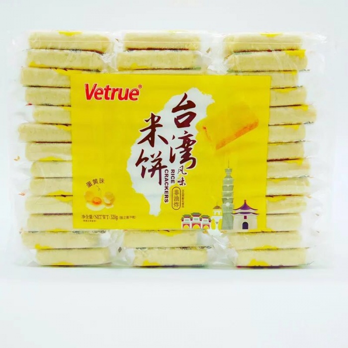 Vetrue 台湾风味米饼（蛋黄味）320g*12包/件