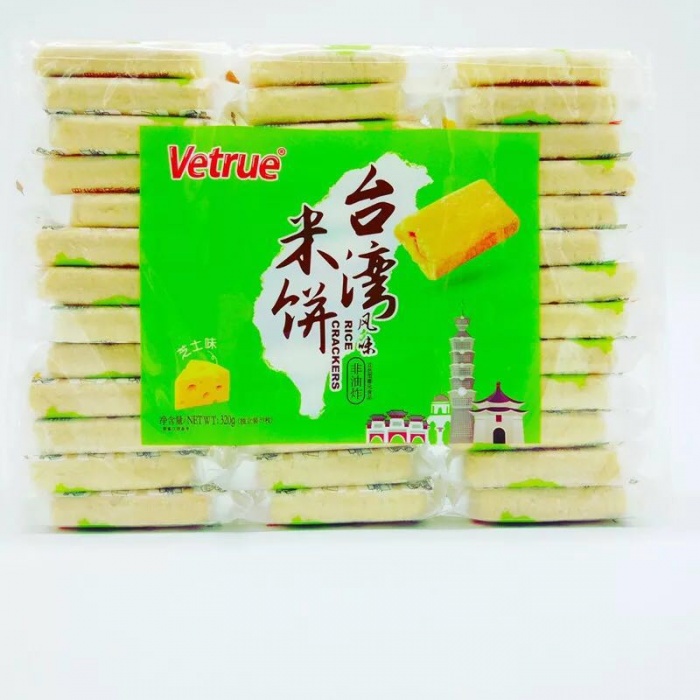 Vetrue 台湾风味米饼（芝士味）320g*12包/件