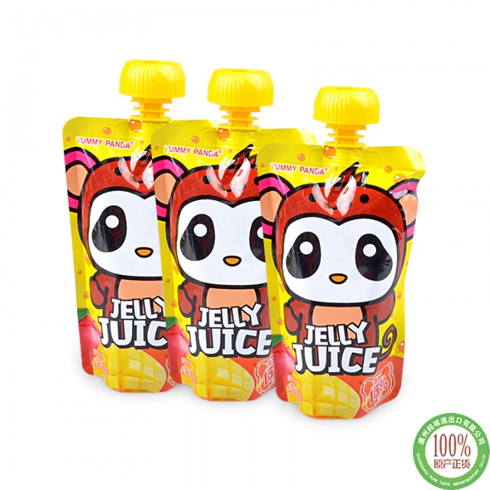 雅米熊猫 果汁可吸果冻（芒果味）150g*36袋/件