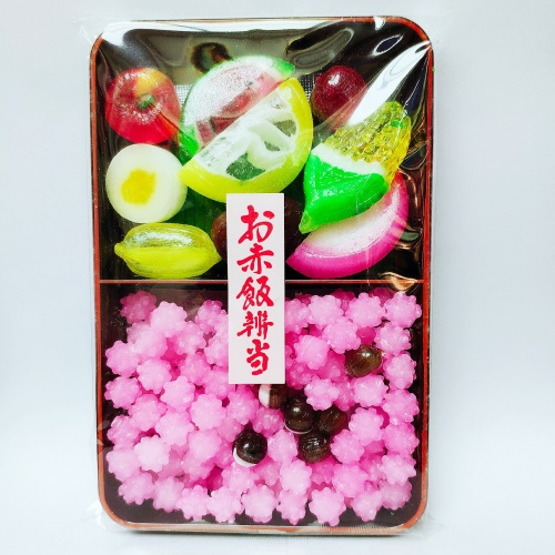 都饴赤饭水果寿司手工糖饭盒100g*10盒/件
