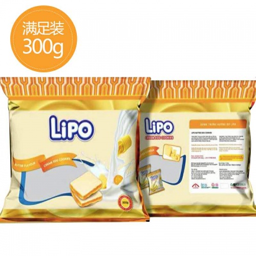 lipo黄油面包干300g*16包/件