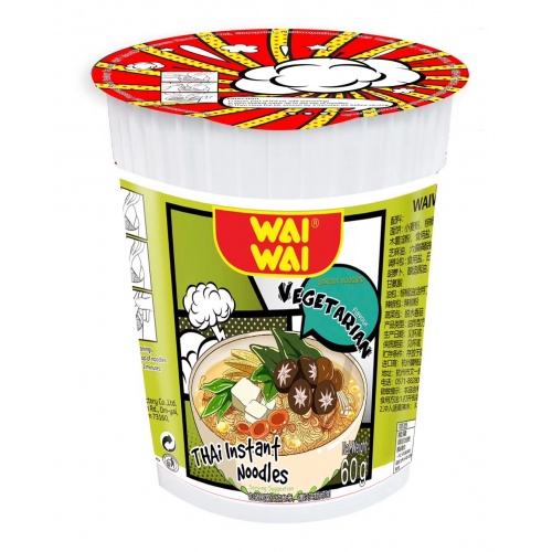 waiwai蔬菜味方便面60g*36杯/件