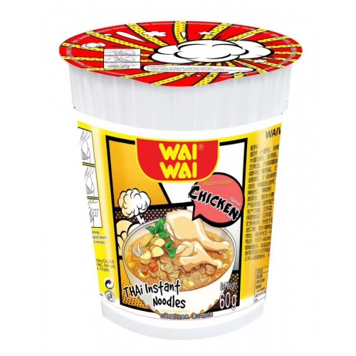 waiwai鸡肉方便面60g*36盒/件