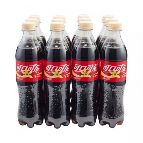 可口可乐Coca-Cola香草味500ml*24瓶/件