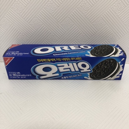 韩国OREO奥利奥奶油味夹心饼100g*24盒/件