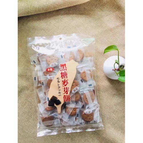 尚发黑糖麦芽饼238g*24包/件