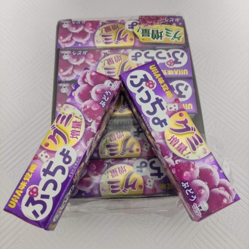 UHA味觉糖葡萄味软糖50g*10条/组