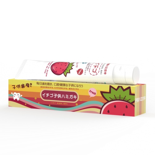 倍清达儿童草莓味牙膏50g*12支/组