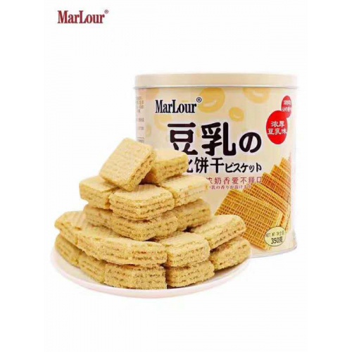 MarLour(万宝路）豆乳威化350g...