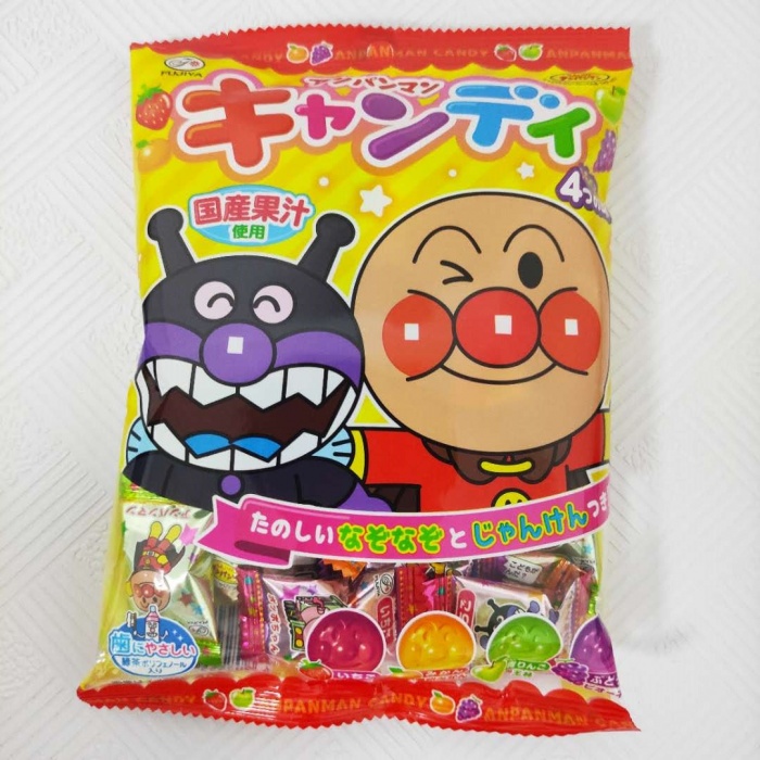 日本不二家面包超人图果汁糖果105*6包/组