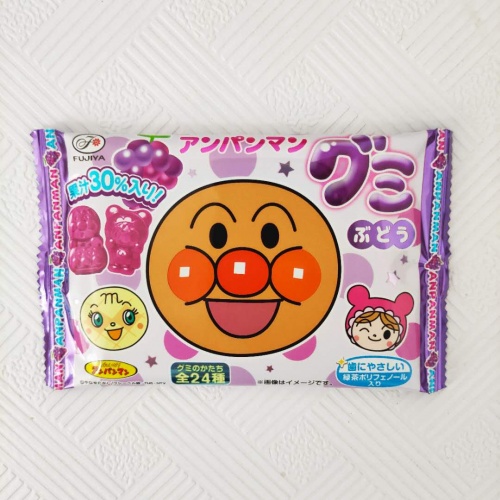 日本不二家面包超人葡萄味软糖19g*20包/组