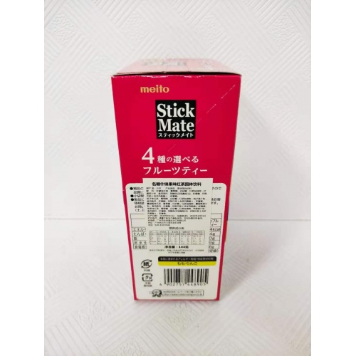 名糖什锦果味红茶固体饮料144g(24条，4种口味*6条）*6盒/组