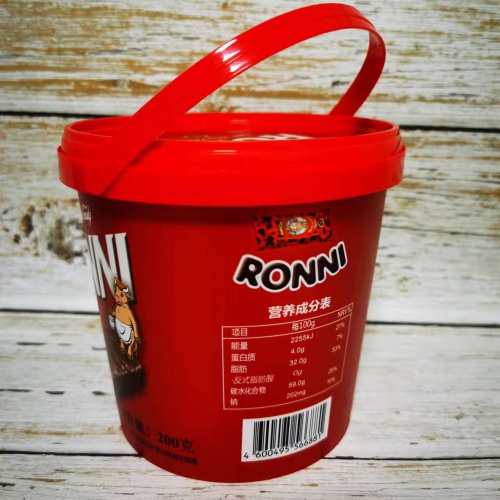 KONTI（康吉）红罗尼巧克力味威化糖果200g*24桶/件