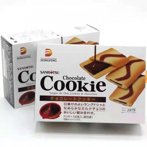 三立巧克力味夹心薄酥饼干92.4g（12枚装）*6盒*2匝/组