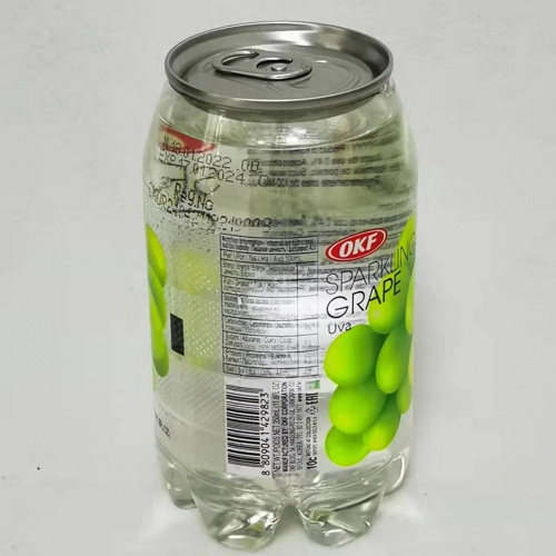 OKF牌葡萄味气泡水350ml*24罐/件