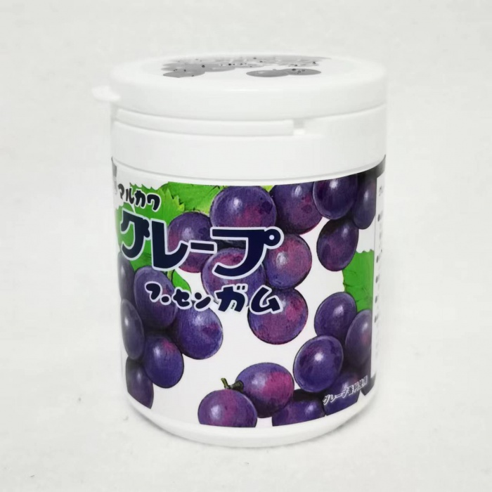 丸川牌罐装葡萄味口香糖130g*6罐/组