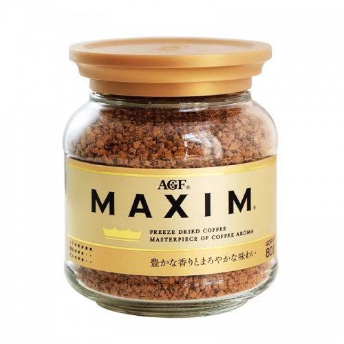 AGF马克西姆速溶咖啡（金瓶）80g*12瓶*2组/件