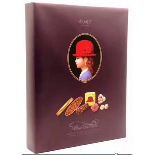 红帽子紫盒什锦饼干礼盒116.6g（17枚））*8盒/件