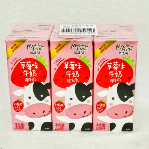 纽麦福草莓味牛奶 250ml*6支*4排...