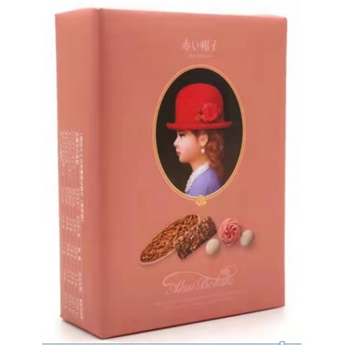 红帽子雅致粉色盒什锦饼干礼盒67.1g（12枚）*12盒/件