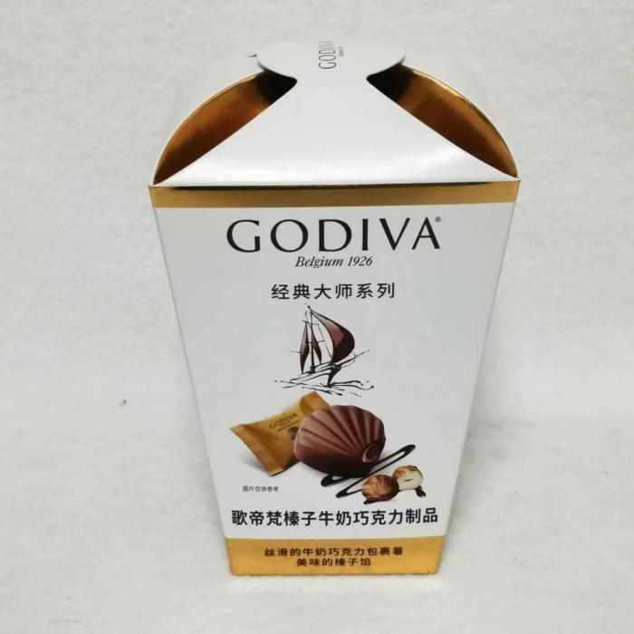 歌帝梵榛子牛奶巧克力制品117g*6盒/件