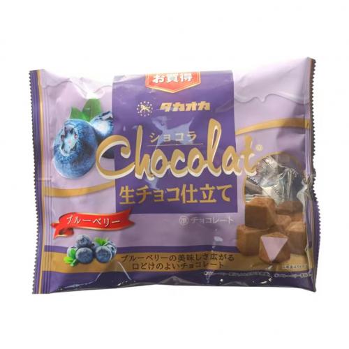 高冈代可可脂巧克力蓝莓味140g*12包/件
