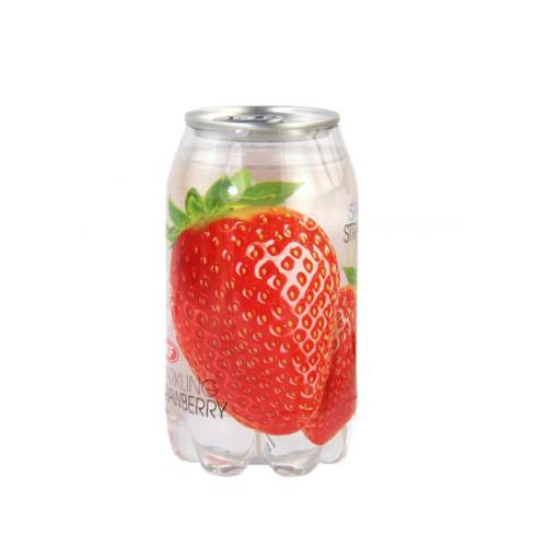 OKF牌草莓味气泡水350ml*24罐/件